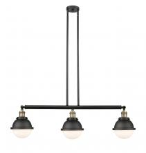 Innovations Lighting 213-BAB-HFS-61-BK-LED - Hampden - 3 Light - 40 inch - Black Antique Brass - Stem Hung - Island Light