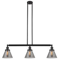 Innovations Lighting 213-OB-G43-LED - Cone - 3 Light - 40 inch - Oil Rubbed Bronze - Stem Hung - Island Light