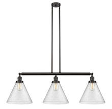 Innovations Lighting 213-OB-G44-L - Cone - 3 Light - 44 inch - Oil Rubbed Bronze - Stem Hung - Island Light