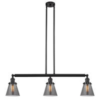 Innovations Lighting 213-OB-G63-LED - Cone - 3 Light - 39 inch - Oil Rubbed Bronze - Stem Hung - Island Light