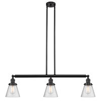 Innovations Lighting 213-OB-G64-LED - Cone - 3 Light - 39 inch - Oil Rubbed Bronze - Stem Hung - Island Light