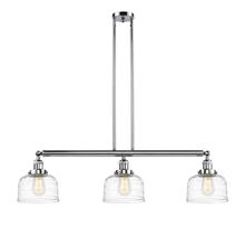 Innovations Lighting 213-PC-G713-LED - Bell - 3 Light - 41 inch - Polished Chrome - Stem Hung - Island Light