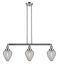 Innovations Lighting 213-PN-G165-LED - Geneseo - 3 Light - 38 inch - Polished Nickel - Stem Hung - Island Light