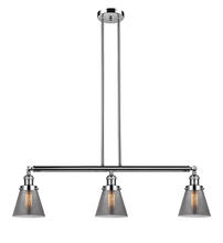 Innovations Lighting 213-PN-G63-LED - Cone - 3 Light - 39 inch - Polished Nickel - Stem Hung - Island Light