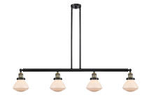 Innovations Lighting 214-BAB-G321-LED - Olean - 4 Light - 51 inch - Black Antique Brass - Stem Hung - Island Light