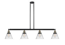 Innovations Lighting 214-BAB-G42-LED - Cone - 4 Light - 52 inch - Black Antique Brass - Stem Hung - Island Light