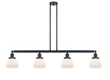  214-BK-G171-LED - Fulton - 4 Light - 51 inch - Matte Black - Stem Hung - Island Light