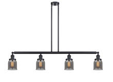 Innovations Lighting 214-BK-G53-LED - Bell - 4 Light - 50 inch - Matte Black - Stem Hung - Island Light