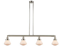 Innovations Lighting 214-PN-G321-LED - Olean - 4 Light - 51 inch - Polished Nickel - Stem Hung - Island Light