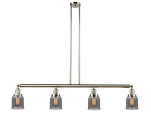 Innovations Lighting 214-PN-G53-LED - Bell - 4 Light - 50 inch - Polished Nickel - Stem Hung - Island Light