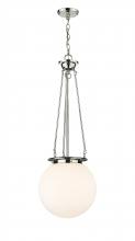 Innovations Lighting 221-1P-PN-G201-14 - Beacon - 1 Light - 14 inch - Polished Nickel - Chain Hung - Pendant