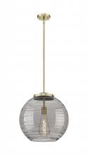 Innovations Lighting 221-1S-AB-G1213-16SM-BB-95-LED - Athens Deco Swirl - 1 Light - 16 inch - Antique Brass - Cord hung - Pendant