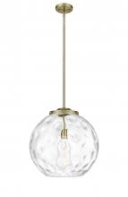 Innovations Lighting 221-1S-AB-G1215-16 - Athens Water Glass - 1 Light - 16 inch - Antique Brass - Stem Hung - Pendant