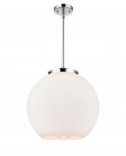 Innovations Lighting 221-1S-PC-G121-16-LED - Athens - 1 Light - 16 inch - Polished Chrome - Stem Hung - Pendant