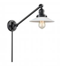 Innovations Lighting 237-BK-G1-LED - Halophane - 1 Light - 9 inch - Matte Black - Swing Arm