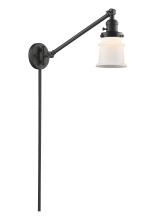 Innovations Lighting 237-OB-G181S - Canton - 1 Light - 8 inch - Oil Rubbed Bronze - Swing Arm