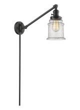 Innovations Lighting 237-OB-G184 - Canton - 1 Light - 8 inch - Oil Rubbed Bronze - Swing Arm