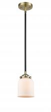  284-1S-BAB-G51 - Bell - 1 Light - 5 inch - Black Antique Brass - Cord hung - Mini Pendant