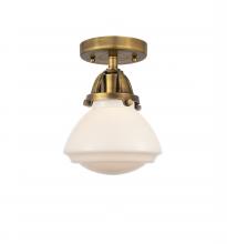 Innovations Lighting 288-1C-BB-G321-LED - Olean - 1 Light - 7 inch - Brushed Brass - Semi-Flush Mount