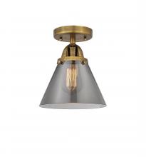 Innovations Lighting 288-1C-BB-G43-LED - Cone - 1 Light - 8 inch - Brushed Brass - Semi-Flush Mount