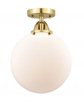 Innovations Lighting 288-1C-SG-G201-10-LED - Beacon - 1 Light - 10 inch - Satin Gold - Semi-Flush Mount