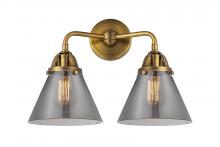 Innovations Lighting 288-2W-BB-G43-LED - Cone - 2 Light - 16 inch - Brushed Brass - Bath Vanity Light