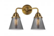 Innovations Lighting 288-2W-BB-G63-LED - Cone - 2 Light - 14 inch - Brushed Brass - Bath Vanity Light