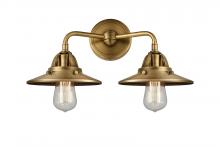 Innovations Lighting 288-2W-BB-M4-BB-LED - Railroad - 2 Light - 16 inch - Brushed Brass - Bath Vanity Light