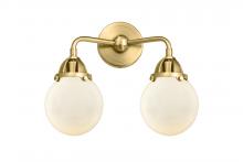 Innovations Lighting 288-2W-SG-G201-6-LED - Beacon - 2 Light - 14 inch - Satin Gold - Bath Vanity Light