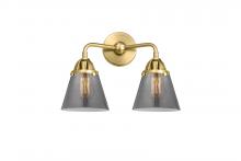 Innovations Lighting 288-2W-SG-G63-LED - Cone - 2 Light - 14 inch - Satin Gold - Bath Vanity Light