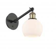 Innovations Lighting 317-1W-BAB-G121-6-LED - Athens - 1 Light - 6 inch - Black Antique Brass - Sconce