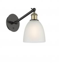 Innovations Lighting 317-1W-BAB-G381-LED - Castile - 1 Light - 6 inch - Black Antique Brass - Sconce