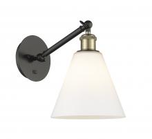 Innovations Lighting 317-1W-BAB-GBC-81-LED - Berkshire - 1 Light - 8 inch - Black Antique Brass - Sconce