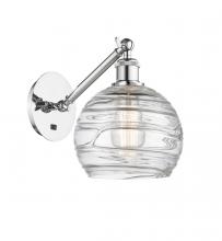 Innovations Lighting 317-1W-PC-G1213-8-LED - Athens Deco Swirl - 1 Light - 8 inch - Polished Chrome - Sconce