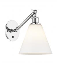 Innovations Lighting 317-1W-PC-GBC-81-LED - Berkshire - 1 Light - 8 inch - Polished Chrome - Sconce