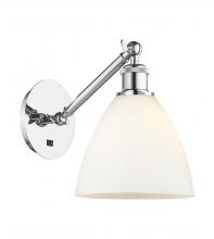 Innovations Lighting 317-1W-PC-GBD-751-LED - Bristol - 1 Light - 8 inch - Polished Chrome - Sconce