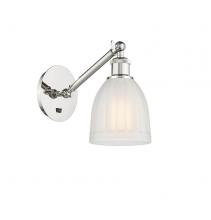 Innovations Lighting 317-1W-PN-G441-LED - Brookfield - 1 Light - 6 inch - Polished Nickel - Sconce