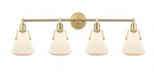 Innovations Lighting 422-4W-SB-G4221-7 - Luna - 4 Light - 40 inch - Satin Brass - Bath Vanity Light