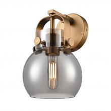 Innovations Lighting 423-1W-BB-G410-6SM - Pilaster II Sphere - 1 Light - 7 inch - Brushed Brass - Sconce