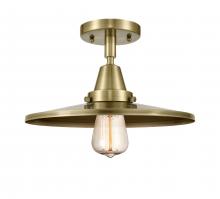 Innovations Lighting 447-1C-AB-MFR-AB-12-LED - Appalachian - 1 Light - 12 inch - Antique Brass - Flush Mount