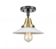 Innovations Lighting 447-1C-BAB-G1-LED - Halophane - 1 Light - 9 inch - Black Antique Brass - Flush Mount