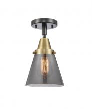 Innovations Lighting 447-1C-BAB-G63-LED - Cone - 1 Light - 6 inch - Black Antique Brass - Flush Mount