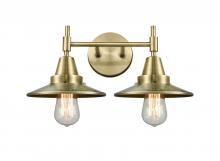 Innovations Lighting 447-2W-AB-M4-AB-LED - Railroad - 2 Light - 17 inch - Antique Brass - Bath Vanity Light