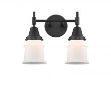 Innovations Lighting 447-2W-BK-G181S-LED - Canton - 2 Light - 14 inch - Matte Black - Bath Vanity Light