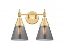 Innovations Lighting 447-2W-SG-G63-LED - Cone - 2 Light - 15 inch - Satin Gold - Bath Vanity Light