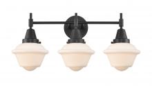  447-3W-BK-G531-LED - Oxford - 3 Light - 26 inch - Matte Black - Bath Vanity Light