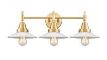 Innovations Lighting 447-3W-SG-G1-LED - Halophane - 3 Light - 27 inch - Satin Gold - Bath Vanity Light