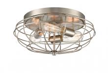 Innovations Lighting 510-3C-SN-LED - Providence - 3 Light - 15 inch - Brushed Satin Nickel - Flush Mount