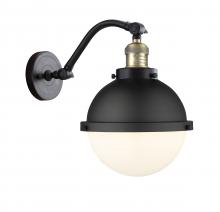  515-1W-BAB-HFS-81-BK-LED - Hampden - 1 Light - 9 inch - Black Antique Brass - Sconce