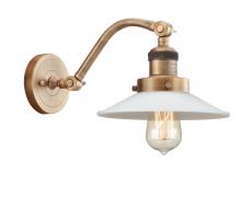 Innovations Lighting 515-1W-BB-G1-LED - Halophane - 1 Light - 9 inch - Brushed Brass - Sconce